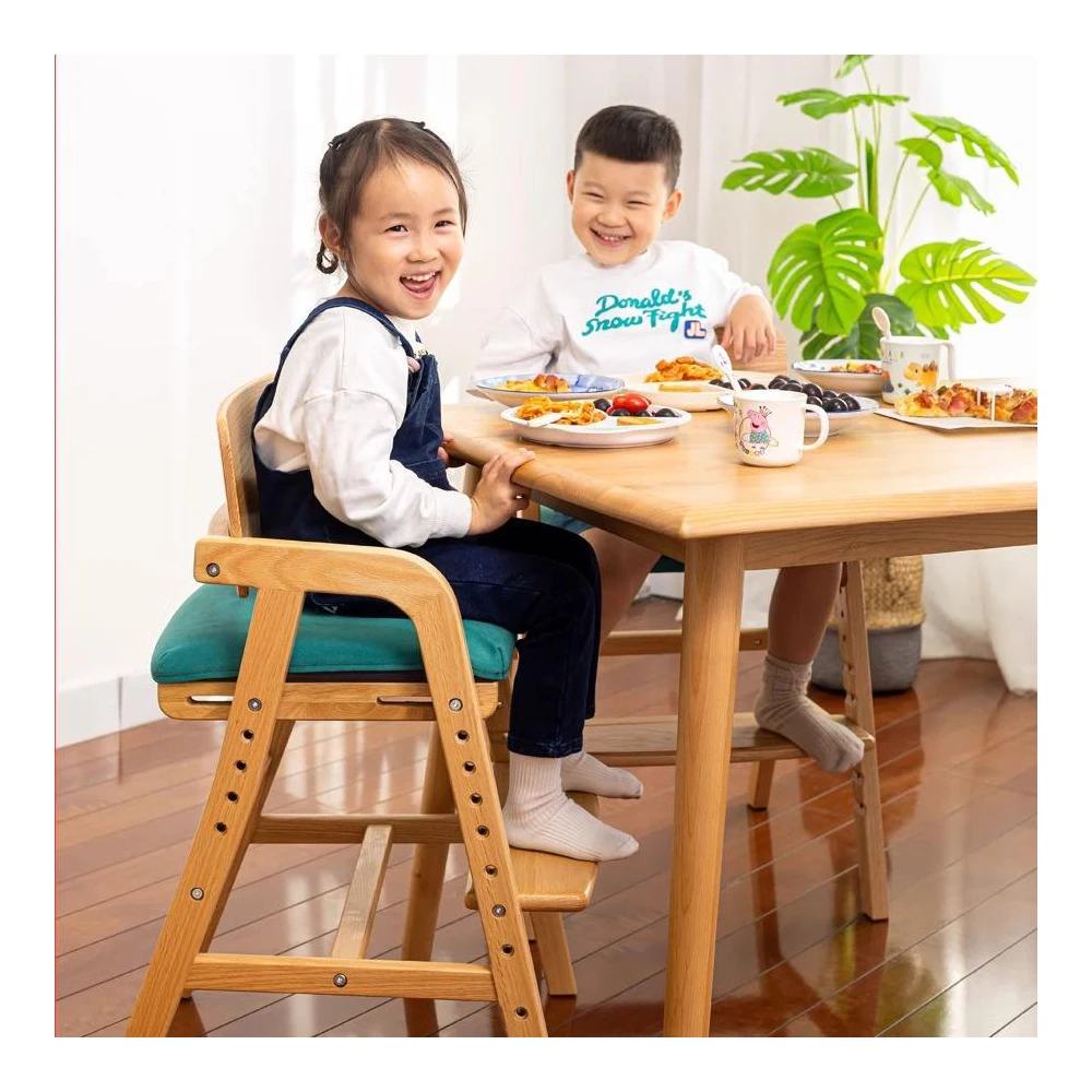 Portable High Chair Solid Wooden Chair Dining Room For Child