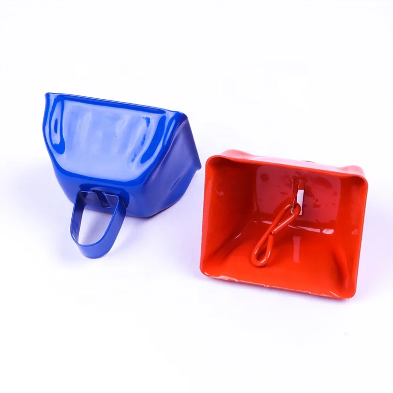 Wholesale Custom Logo Sporting Antique Style Yellow Cow Bells Iron Model with UV Printing for Business Gifts and Noise Makers