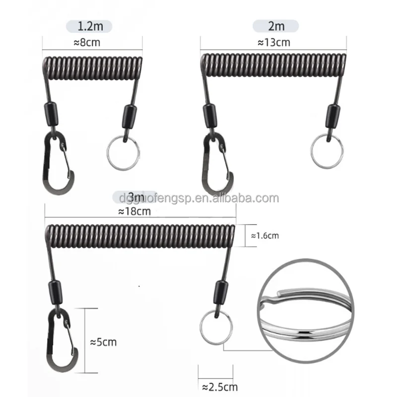 fishing bridge raft fish control device lost rope hanging buckle telescopic elastic pull rope fishing rod lost rope raft