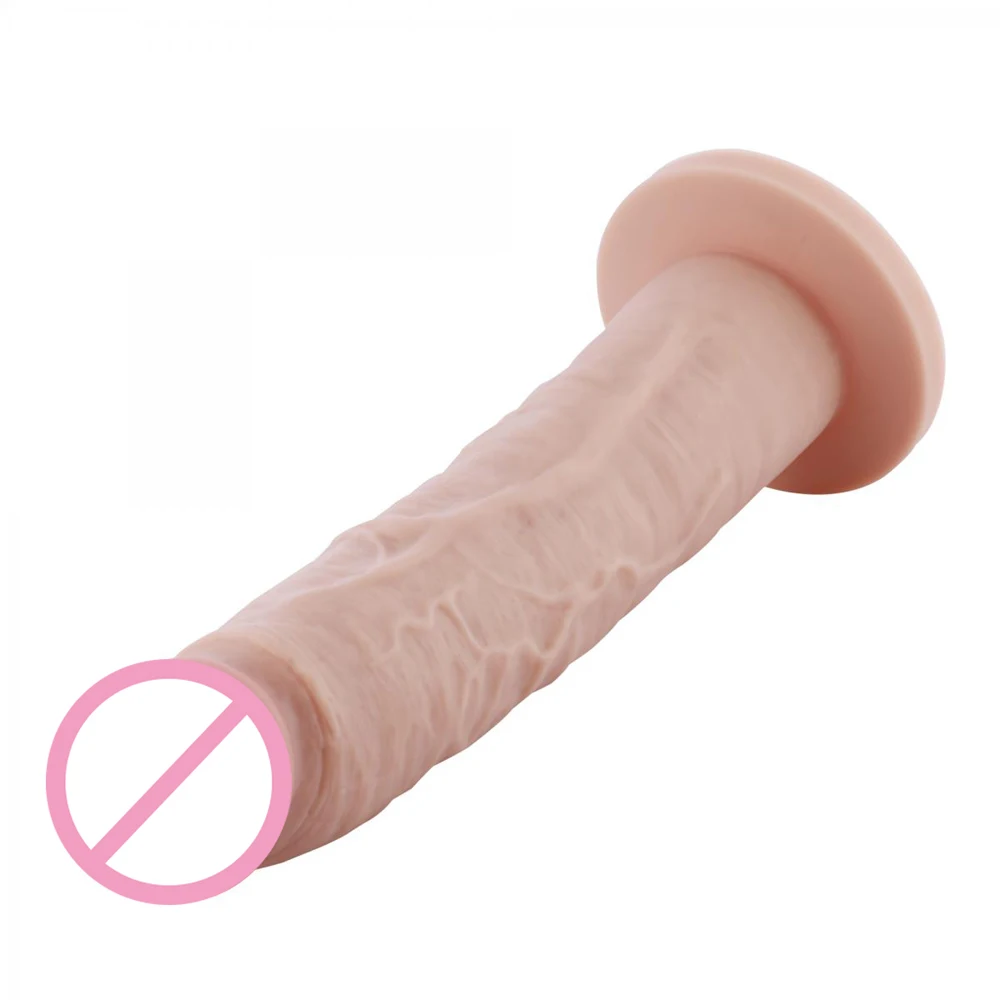 Hismith 10.2 inch Vibrating Dildo with 3 Speeds + 4 Modes with KlicLok System - Slight Curved Silicone Penis Dong Vibrator