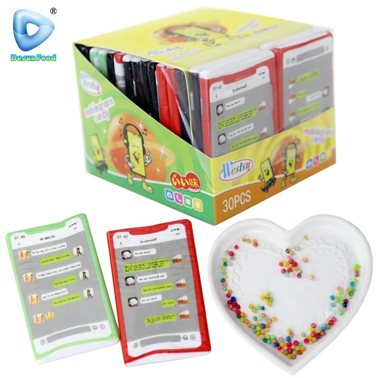 New product cellphone shape sweet fruit flavor mini candy toy