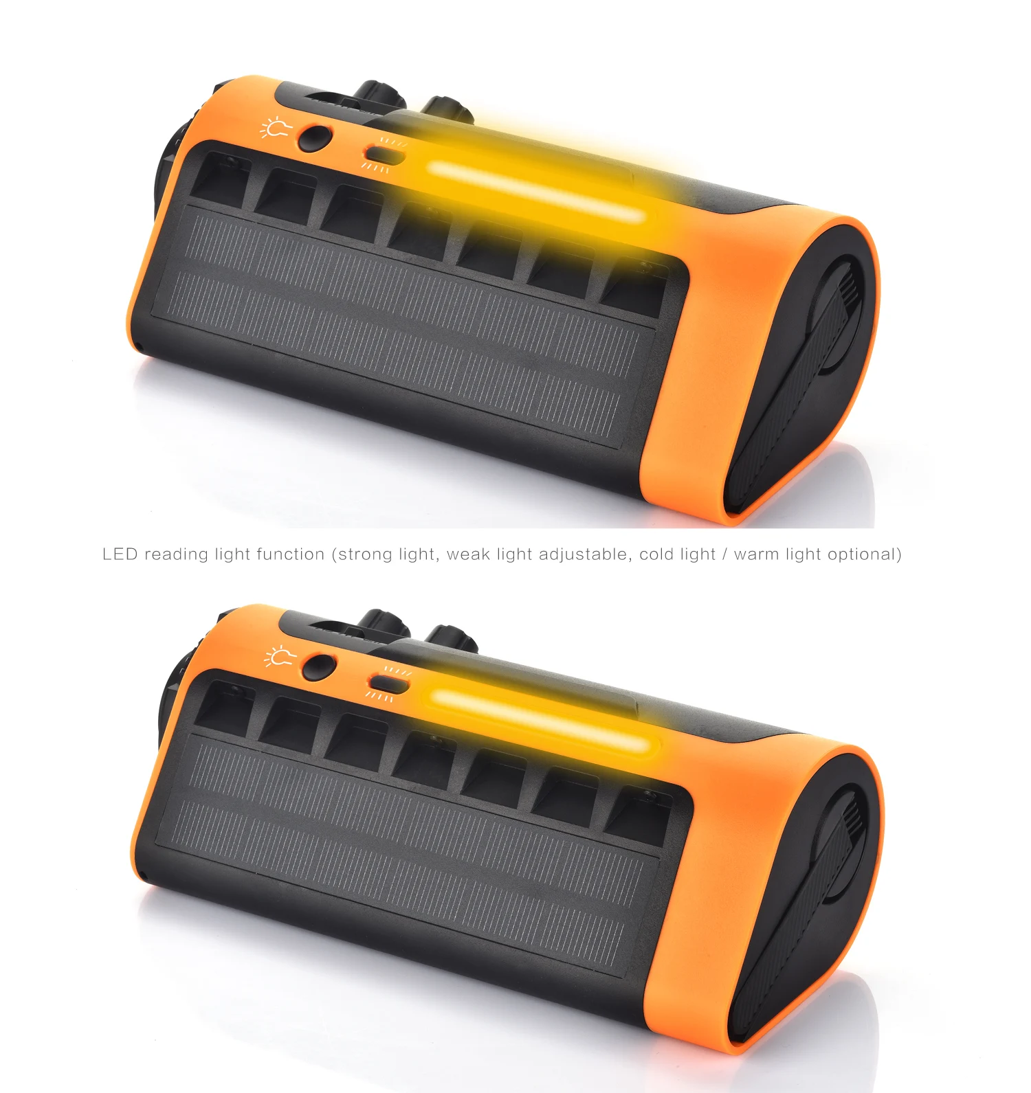 Newest Model Solar Flashing Light Multi-functional and Portable Waterproof Emergency Solar FM Radio