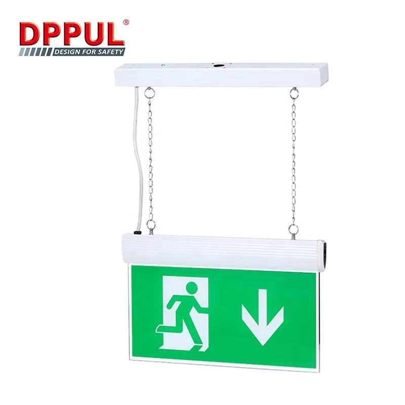Manufacturer ODM 400x53x480mm 6pcs/ctn 3.6v Lamp Wall-mounted Fire  Exit Emergency LED Ceiling Light