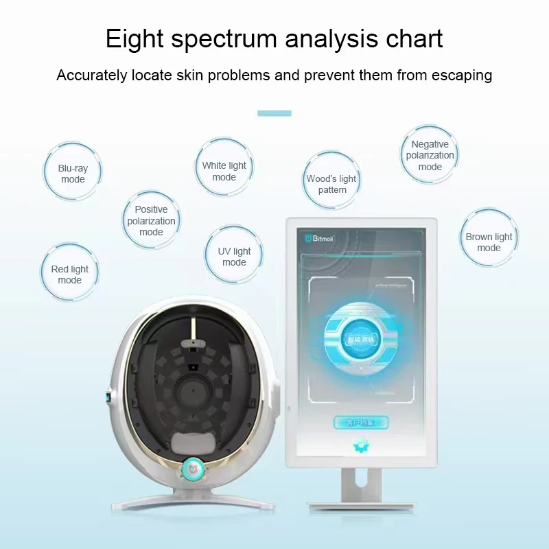 3D Face Skin Camera Scanner with Artificial Intelligence Facial Skin Age Analyzer