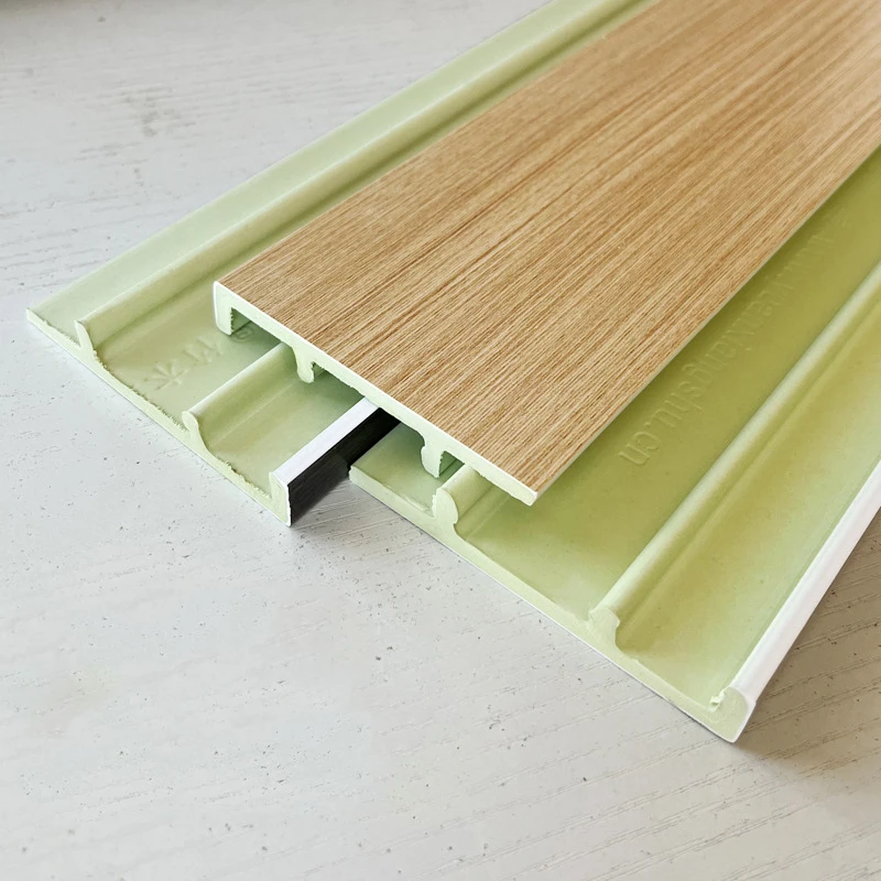 Customized Factory Price Customized Wood pvc Surface Interior Color Skirting Board Baseboard Mouldings