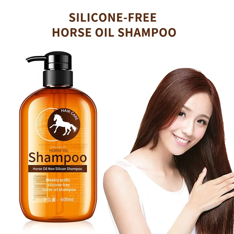 
OEM ODM Private Label Hair Shampoo Horse Oil Hair Shampoo Without Silicone Oil Nourishing Scalp Care Shampoo 