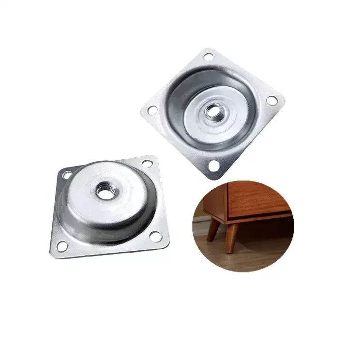 Table Leg Mounting Plate Bracket Hinge Style Bedroom Wardrobe Wooden Modern 14 Degree 48*48 Metal Free Contemporary 5000 Pcs