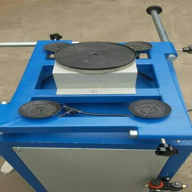 Double Glazing Glass Equipment Rotated Sealant Spreading Table