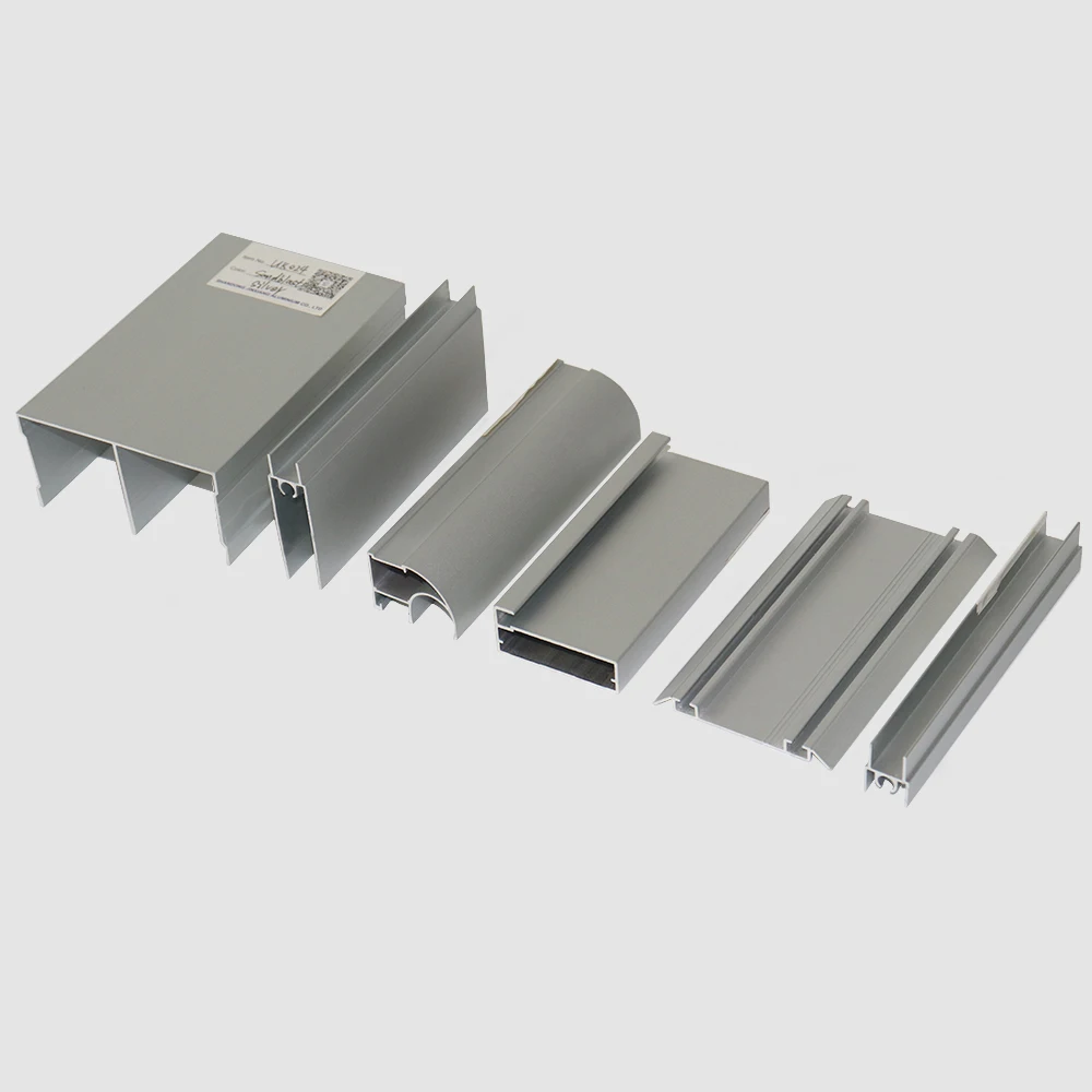 kitchen cabinet  furniture aluminium profile sandblasting anodized silver aluminum