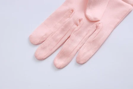 
Spring Summer Soft Female Sunproof Women Ladies Mittens Anti-UV Solid Color 100% Real Silk Gloves 