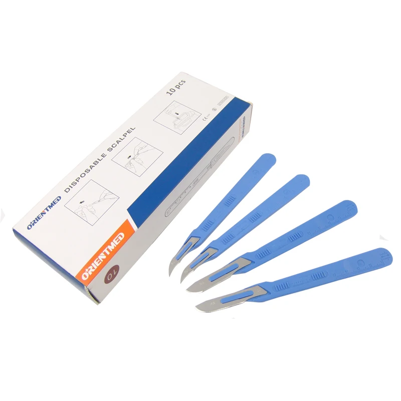 Medical surgical disposable stainless carbon steel sterilized No 11 15 23 25 15c stainless steel scalpel blades