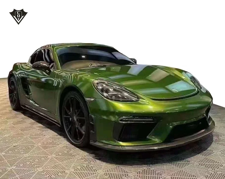 For Porsche GT4 style frp body kits  boxster 718 GT4 style car bumpers hot selling