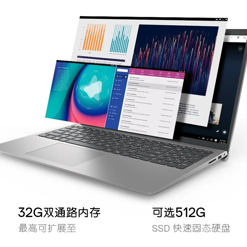 Best Selling For Dell Inspiron 15 Pro 3511 3520 Laptop 15.6inch 11th Gen I5-1135g7 I7-1255U 8gb 16gb 512gb Ssd Notebook Pc