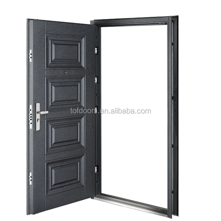 Anti-theft Structure Double Threshold Safety Iron Single Main Door Design Pictures