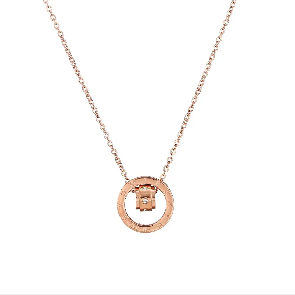 Stainless Steel Initial Necklace Factory Direct Price Pendant Fancy Chain Stainless Steel Necklace