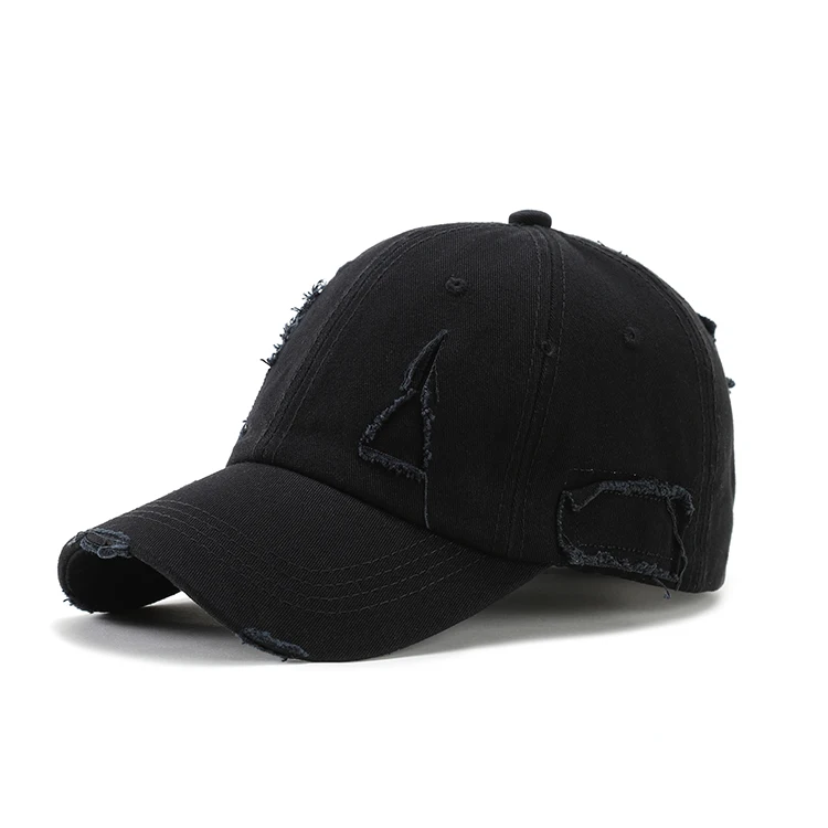 Pure Color Hole Printing Embroidery Wholesale Custom Logo Baseball Cap Hat Men And Women Sports Cap for Prisoner Hat Riddle