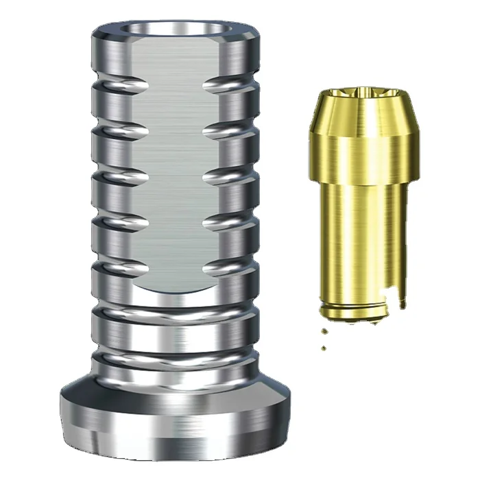 Swish Titanium Non Engaging Temporary Abutment 4.8mmD Platformx1mmL Collar Height temporary dental implants