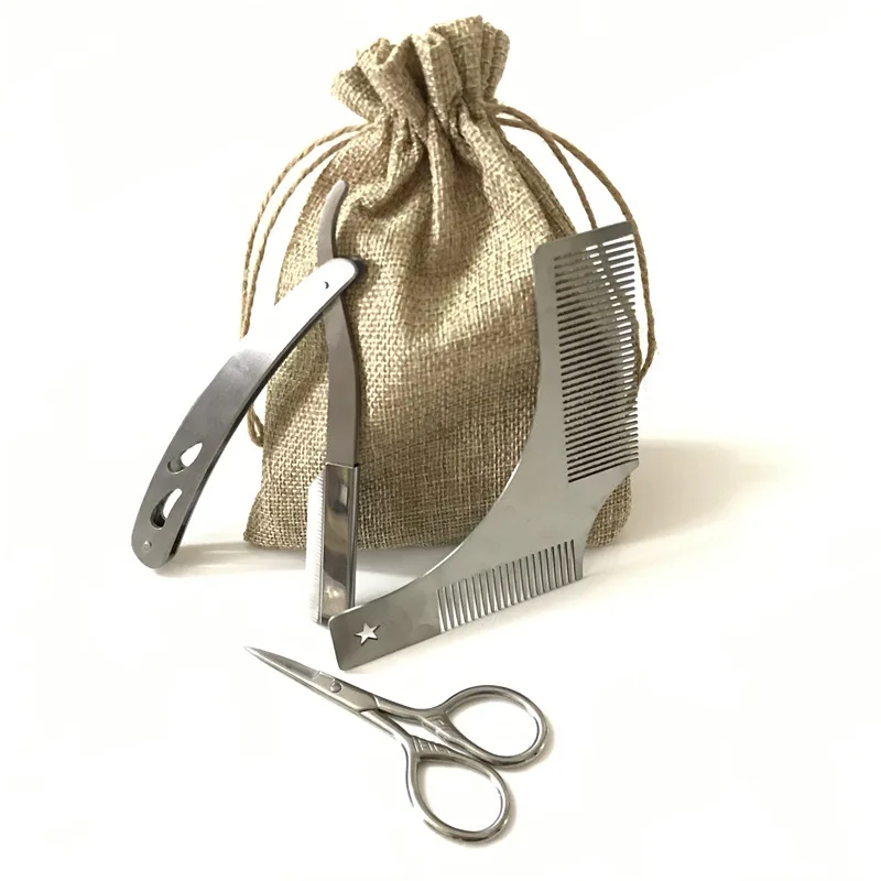 Beard Grooming Trimming Care Kits For Men Care Gift Wholesale Custom Kit Men Beard Care