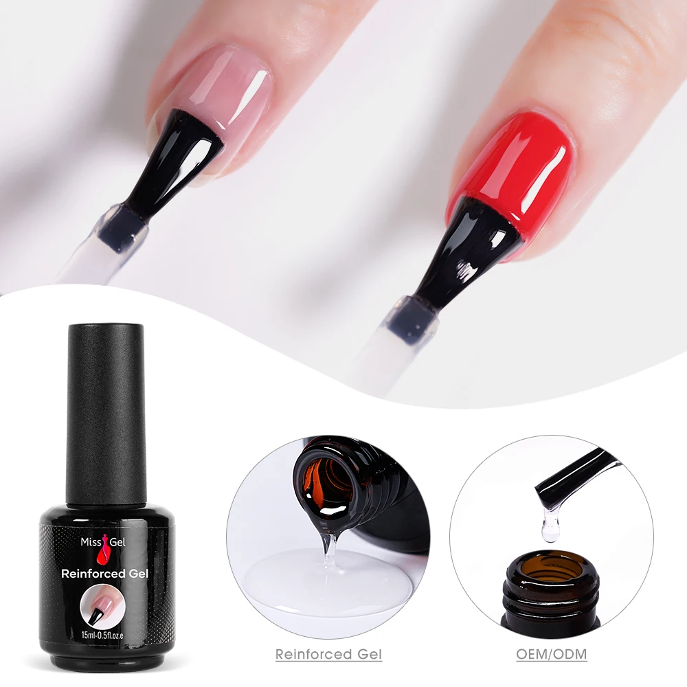 Усиленный клей, УФ-гель, материалы для ногтей, индивидуальная этикетка, усиленный гель для ногтей, усилитель для ногтей