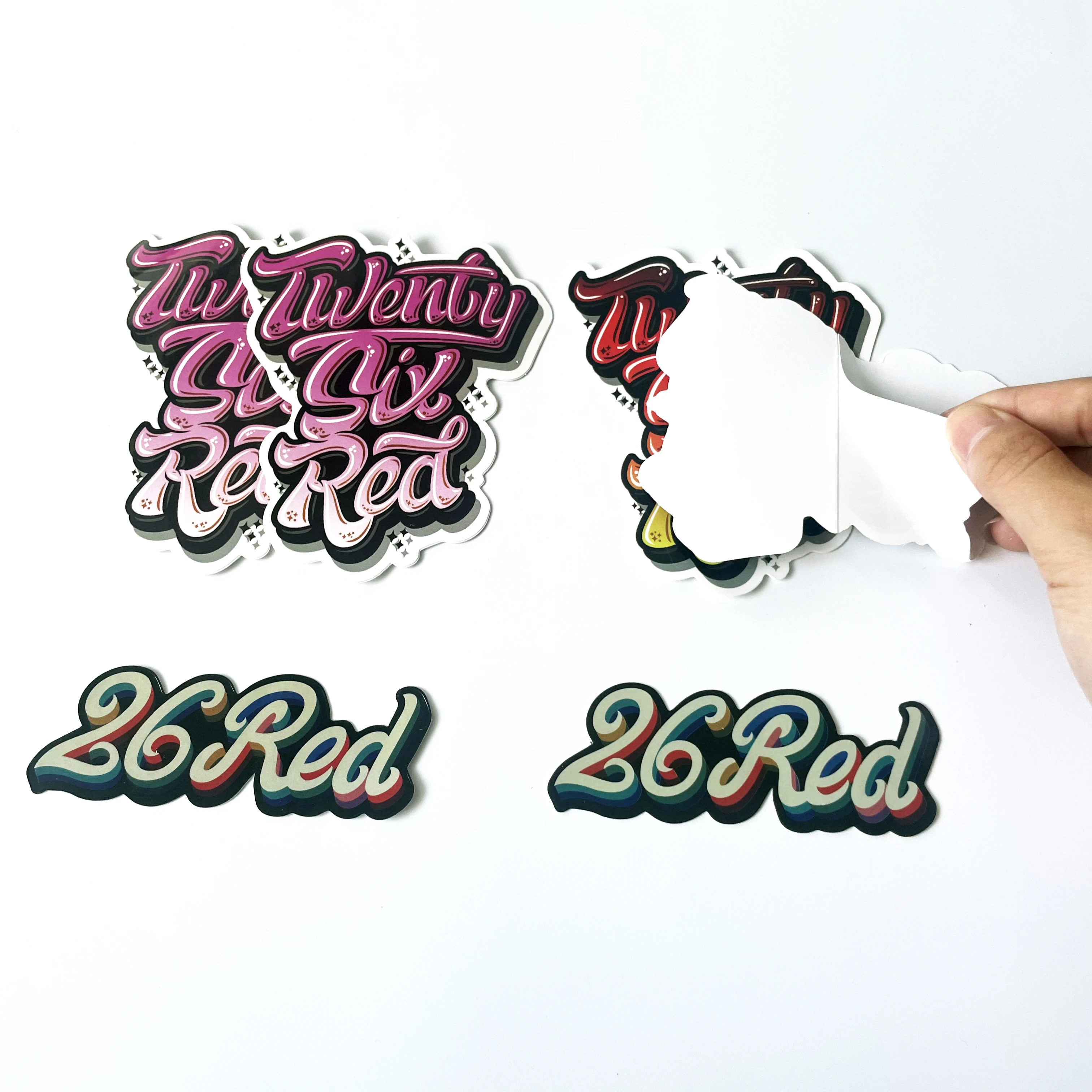 Self Adhesive Stickers Custom Designs Printing Waterproof Vinyl Stickers Die Cut Adhesive PVC Label Sticker