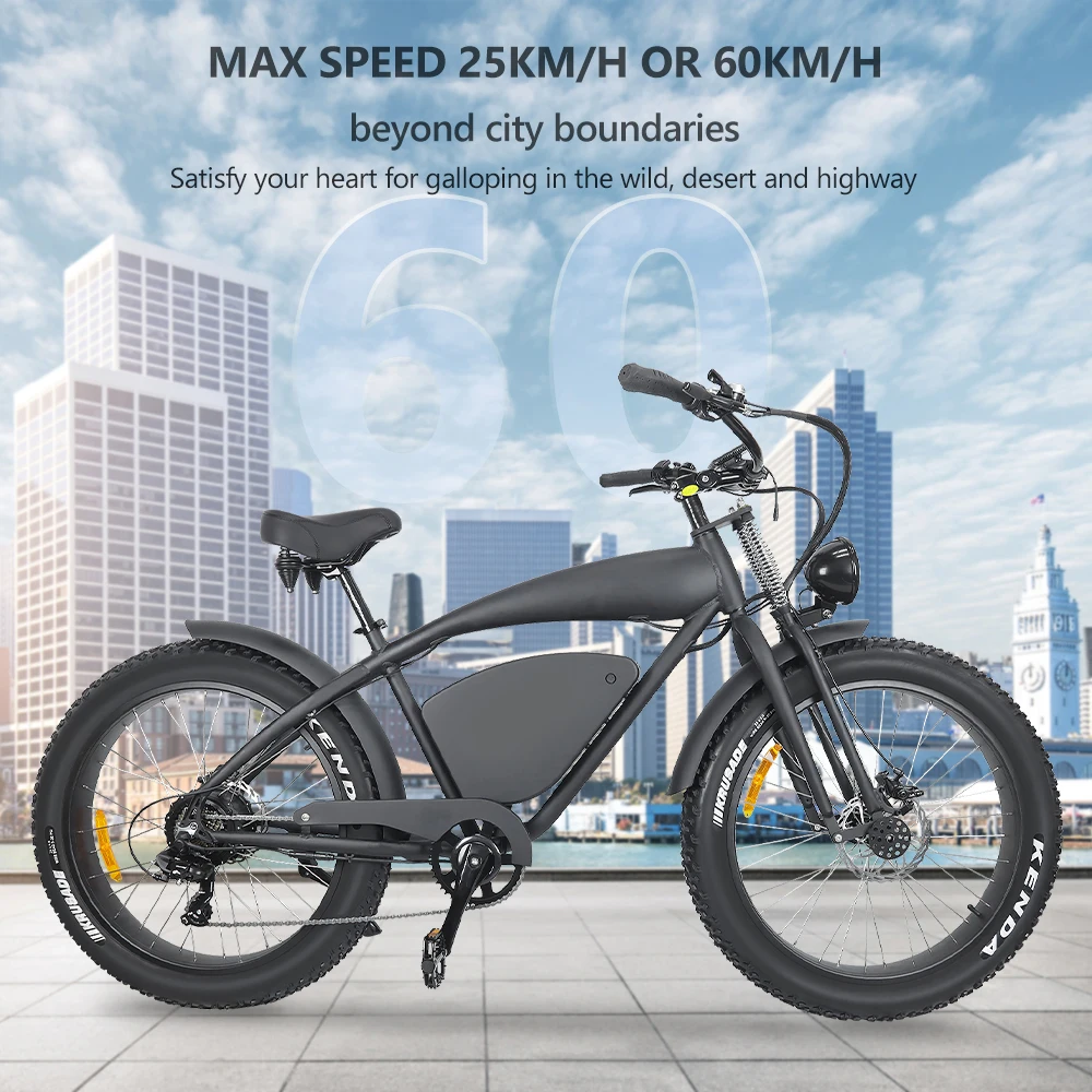 Factory 48V Powerful Disc Brake 18.3Ah Integrated Battery 2 Wheel Electric Bike Bicycle Hybrid