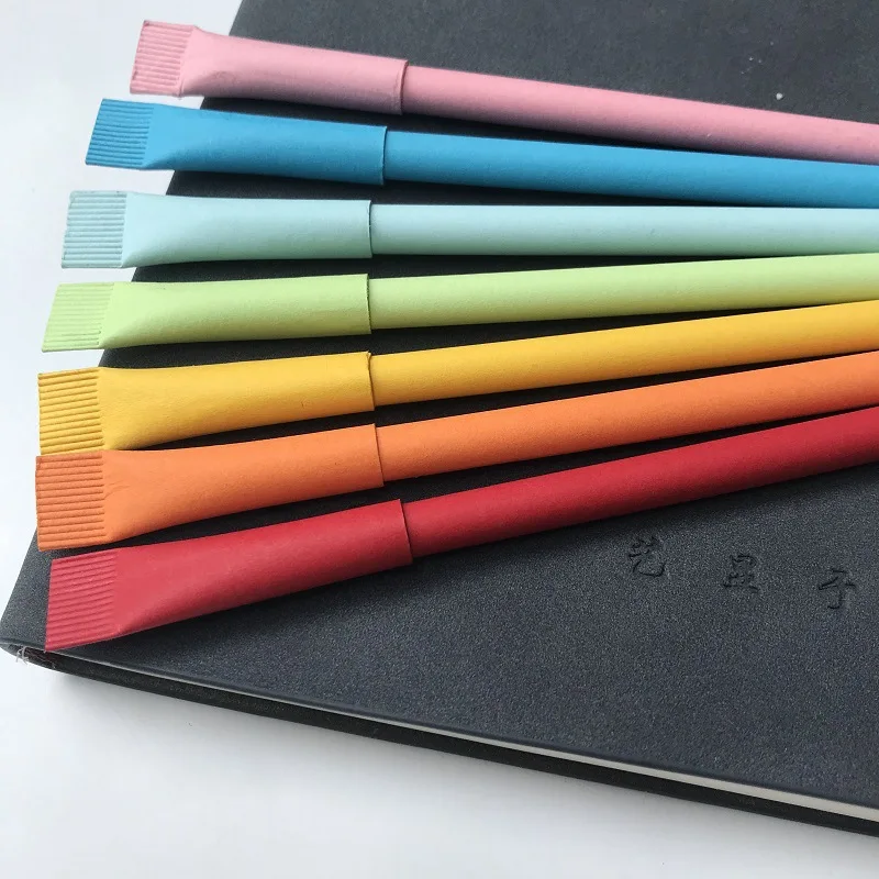 Degradable Kraft Paper Ballpoint Pen Promotional Eco-Friendly Ballpoint Pen