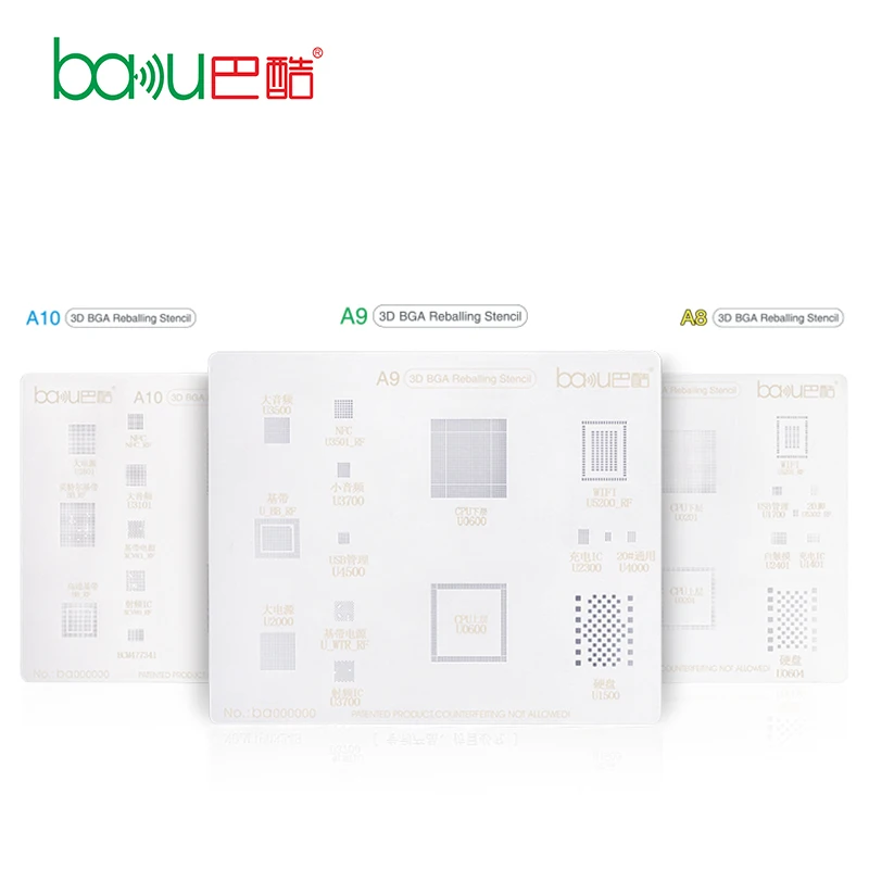 
BGA Mobile phone kit IC Reballing Stencil universal 