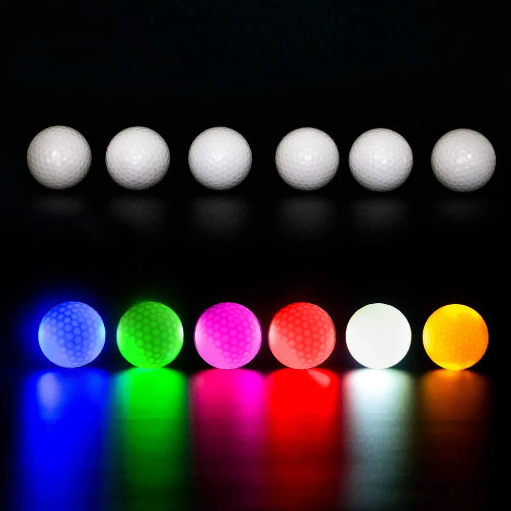 light activated uv light activated led printer surlyn led golf ball glow in the dark balle led light up golf balls