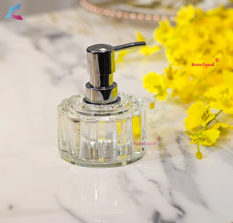 charm crystal hotel bathroom accessories decorations Hand sanitizer bottle