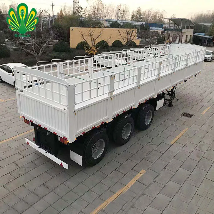 Farm Food Stake Fenced Cargo Truck Semi Trailer for Factory