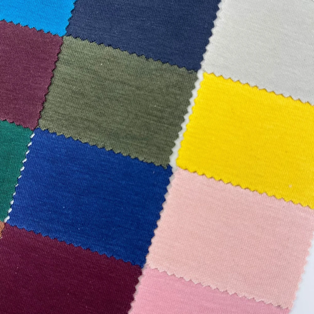 250GSM 14% nylon 80% cotton 6% spandex elastic health cloth fabric knitted tracksuit Sports wear casual pants fabric for men