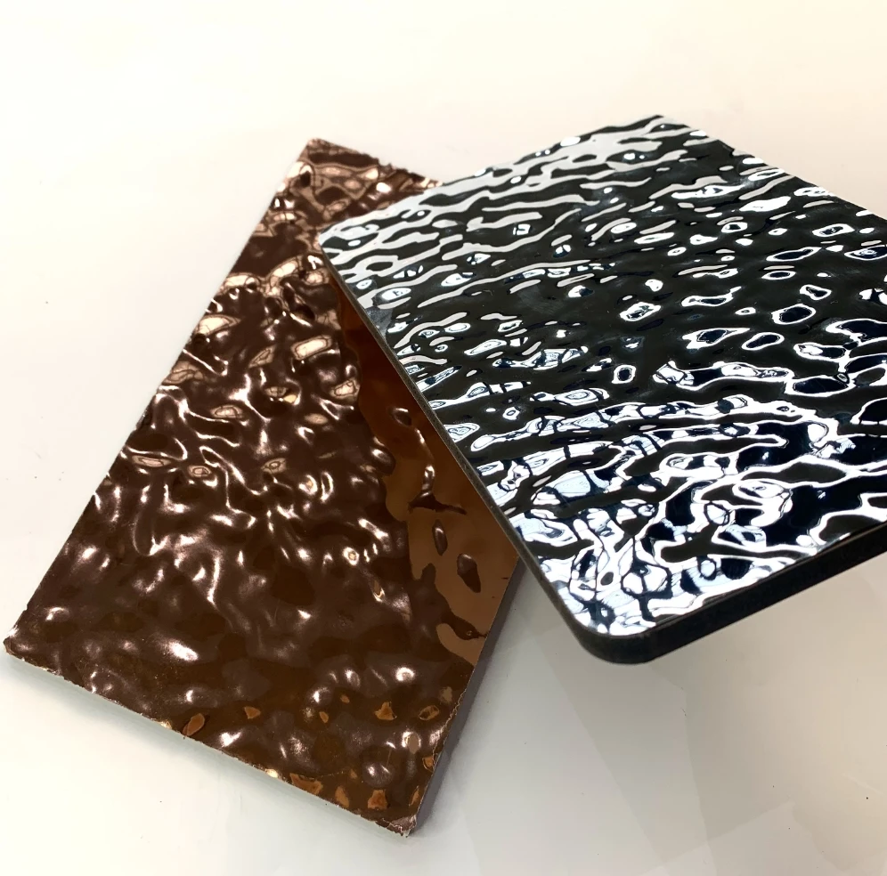 5MM 8MM Luxury PET Film Colorful Mirror Sheets Bamboo Charcoal Boards