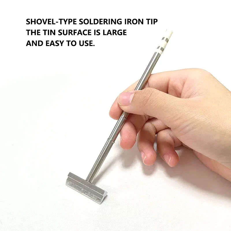 75W quick heat welding head with heating core integrated shovel T12 soldering head