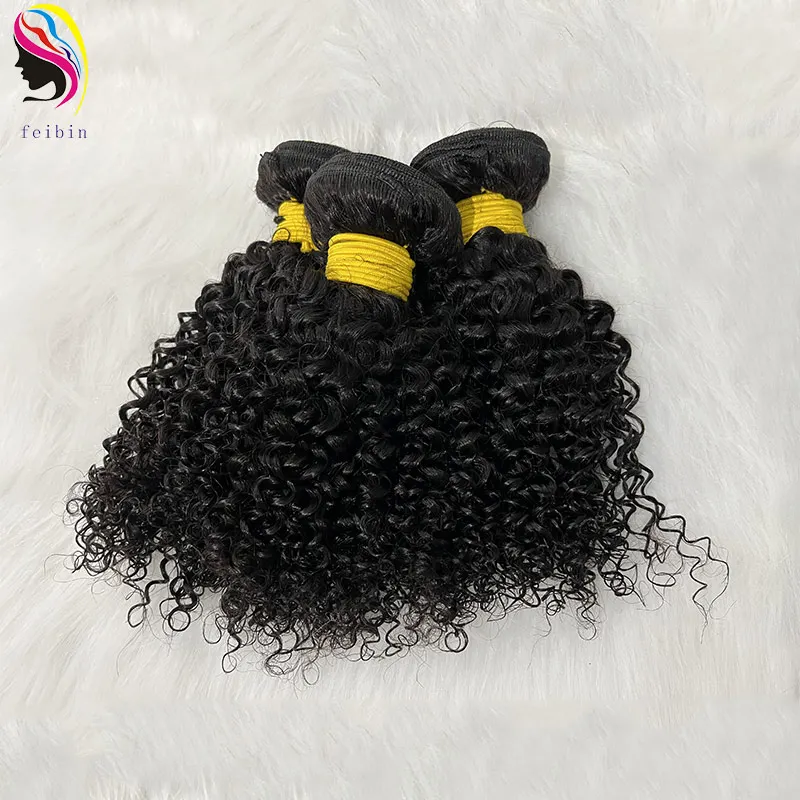 Grade 9A Kinky Curly Natural mink brazilian virgin raw indian cuticle aligned vendor Human Hair Bundle with lace closure