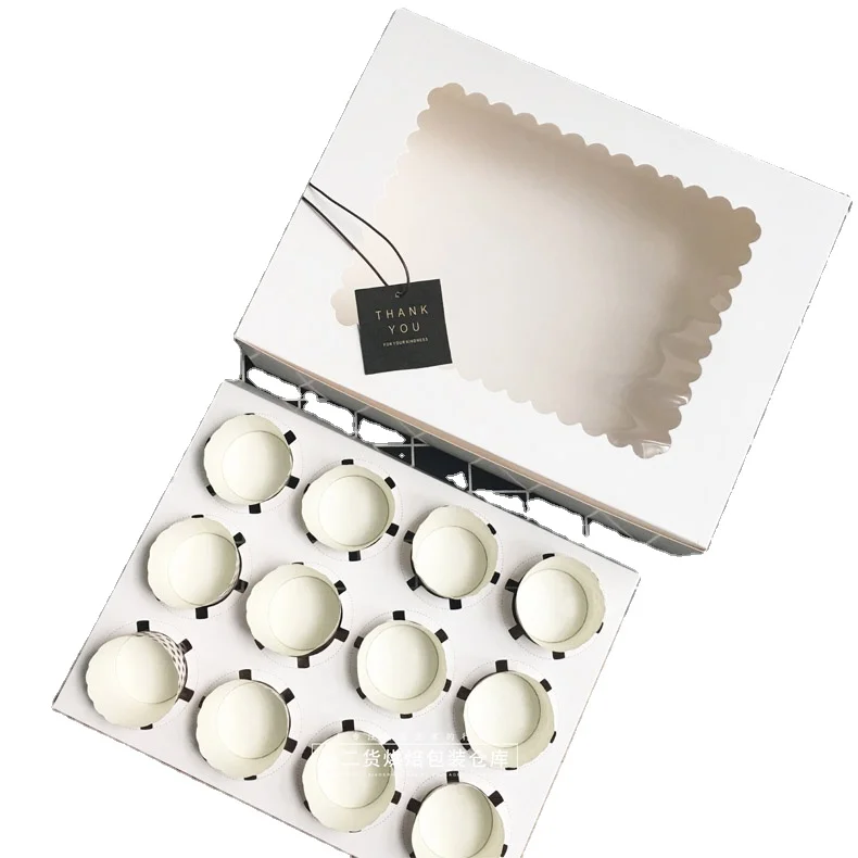 Customized Baked Goods Gift Boxes Cupcake Boxes Egg Tart Packaging Box