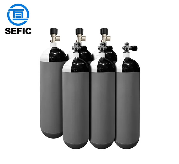 Scba Cylinders Air Tank 6l 300 Bar Iso 9809-1 Tped Steel Gas Bottle Wholesale