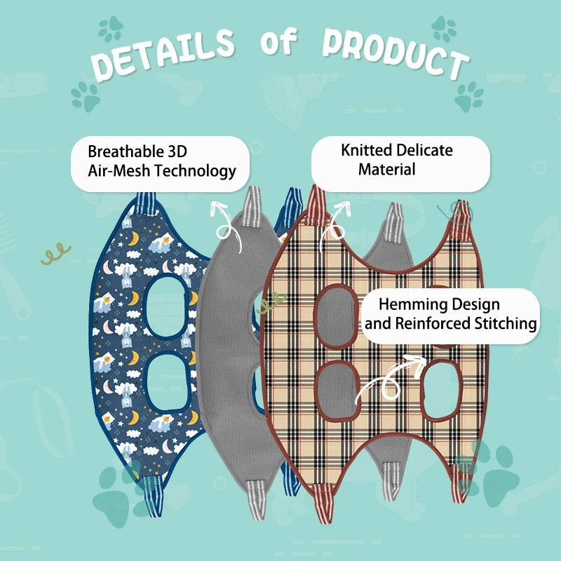 Pet Dog Grooming Hammock for Nail Trimming Dog Restraint Hanging Harness Grooming Sling for Large Dogs