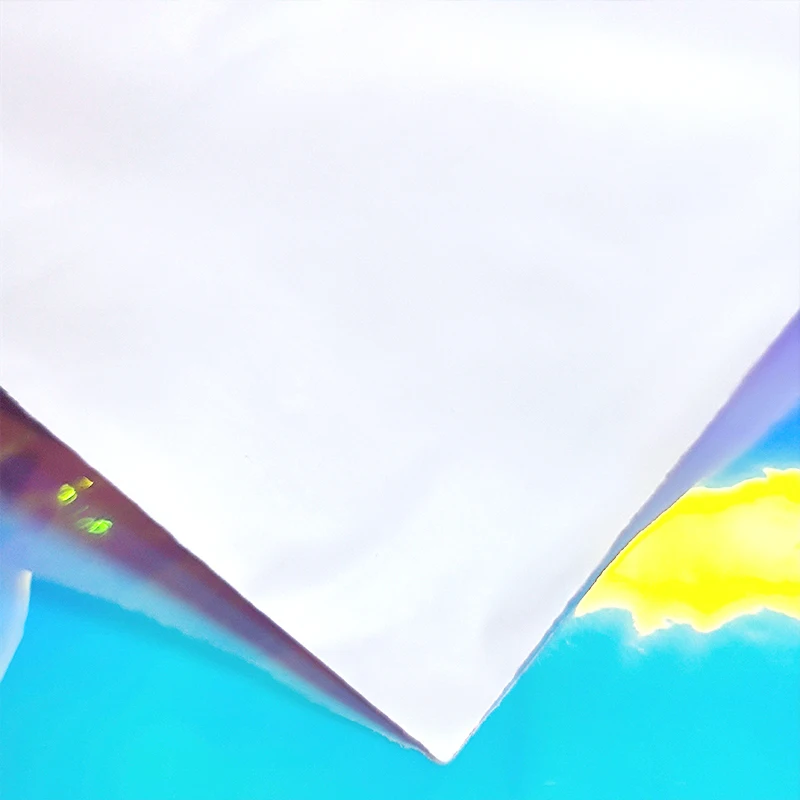 0.1mm Mirror Reflective Holographic Thin Soft One Side Glossy One Side Matte PVC Opaque Plastic Film for Packaging Decorative