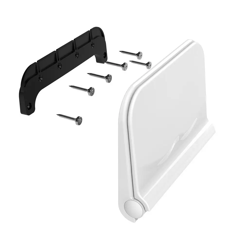 White Modern Wholesales Waterproof Bath Seat Wall Mounted Bathroom Folding Shower Seat For Disabled Elderly