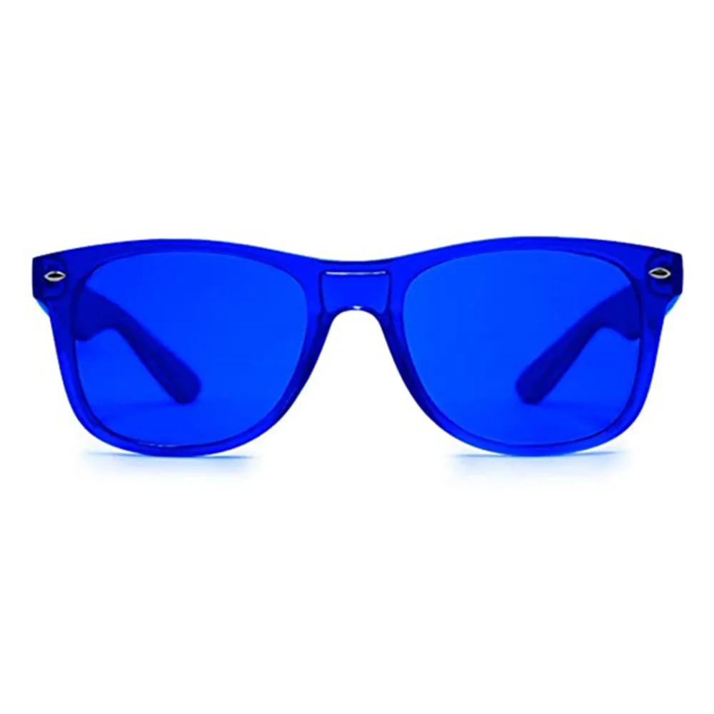 Очки с цветными линзами для расслабления, 10 цветов в классическом стиле, очки от солнца с чакрами для хромотерапии, очки для фототерапии