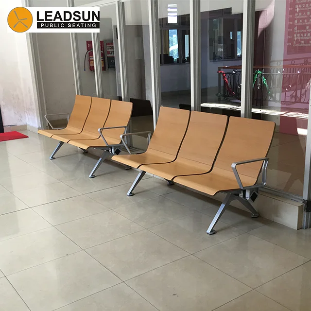 
Wooden waiting chair/ public waiting bench chair/ 3 seater waiting chair 