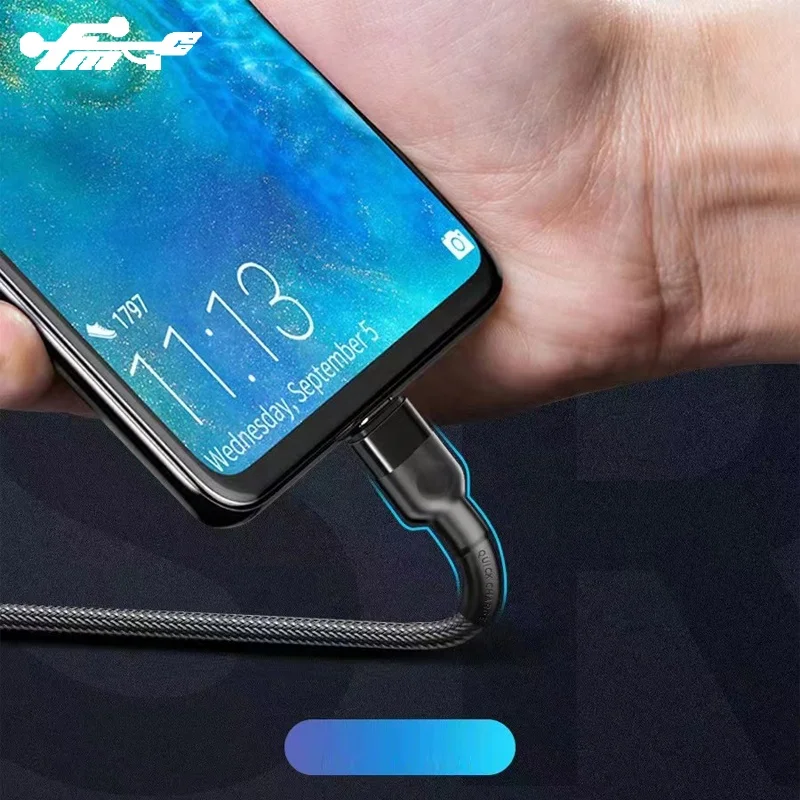 For Lighting Cable cord fast Charging USB Original Connector for iphone metal braided cable