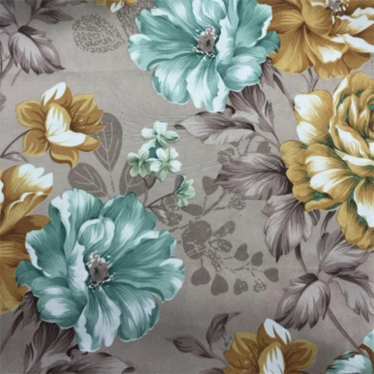 100%polyester flower printed polyester super soft elastane ef velboa fabric