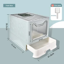 Amazon Top Wholesale Large Cat Litter Box Top-in Fully Enclosed Cat Litter Box Cat Toilet