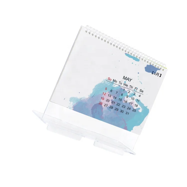 New Design China Wholesale wooden desk table top calendar