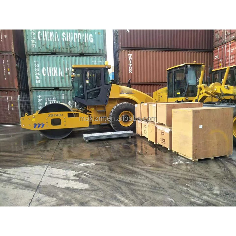 Xuzhou Factory 14t Soil Compactor New Road Roller with Pad Foot XS143H XS143J