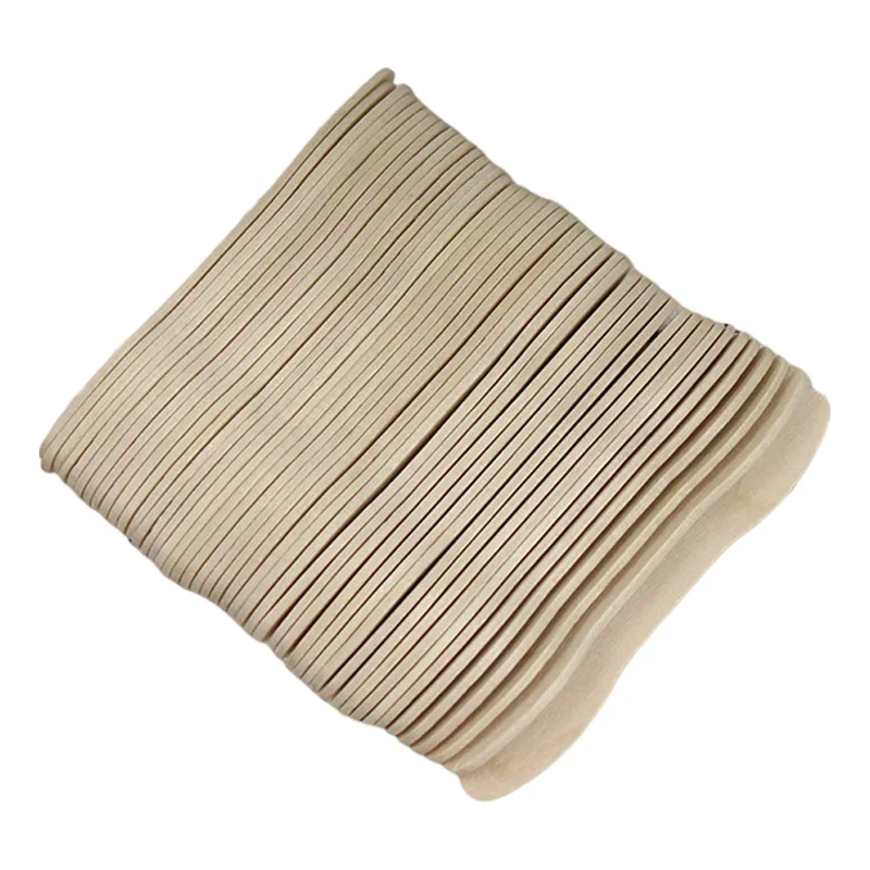 Disposable100% Birchwood Ice Cream Wooden Stick and Spoon ice Cream Tools Color Birch Wood