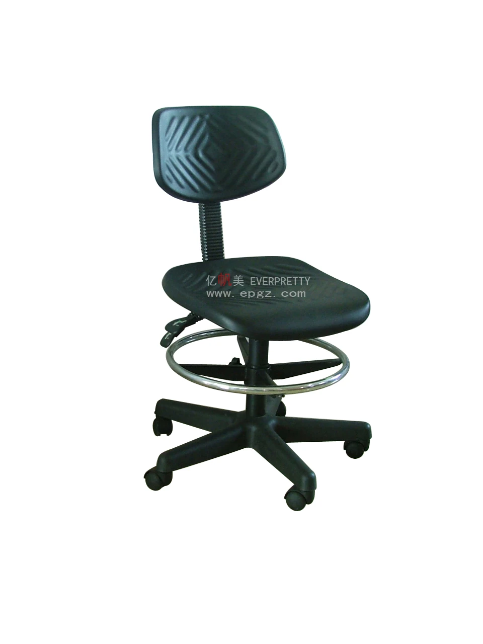 Modern School Furniture Wholesale Customized Height Adjustable Student Laboratory Round Stool with Footrest