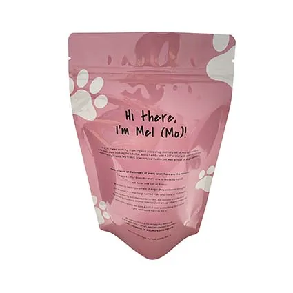 pet food custom aluminum foil  pouch packaging digital printing custom pouch packaging with clean window  plastic packing bags