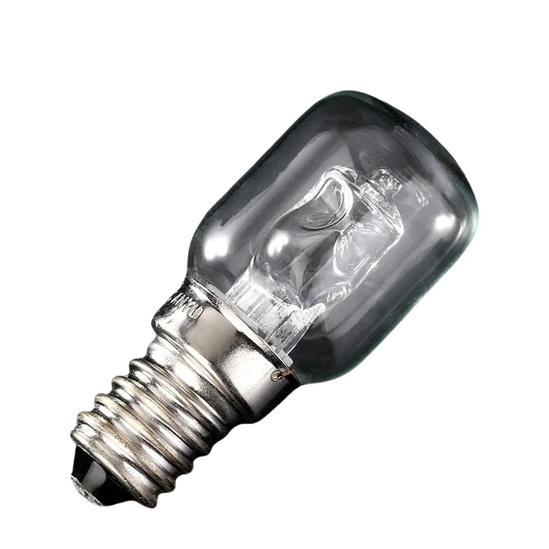 25W E14 spiral mouth halogen lamp for pizza oven, resistant to high temperatures up to 500 degrees